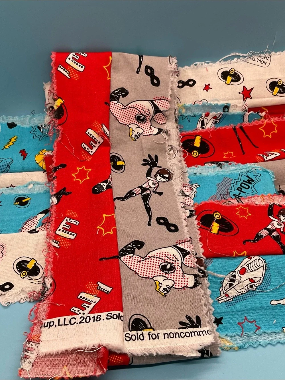 Fabric Strips The Incredibles